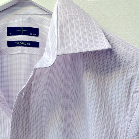 NWT Jasper Conran Tailored Fit 100% Cotton Bottom Up Men's Shirt Neck Size 15" ! - Picture 4 of 12